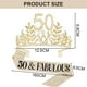 thumbnail image 3 of Banda para el cabello con corona y banda para el 50.º cumpleaños para mujer, 3 of 5