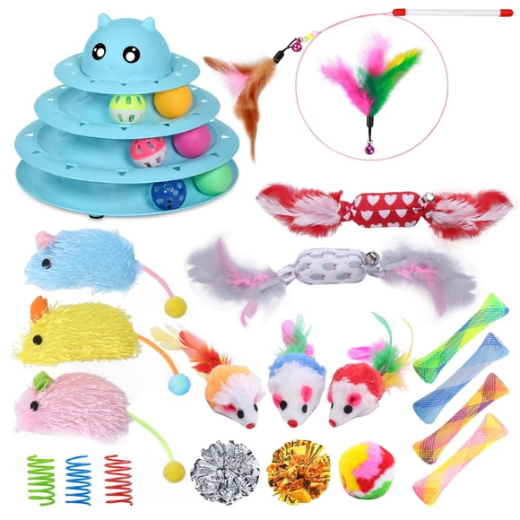 Set de juego interactivo para gatos Pet Toy UPSKY de 24 piezas