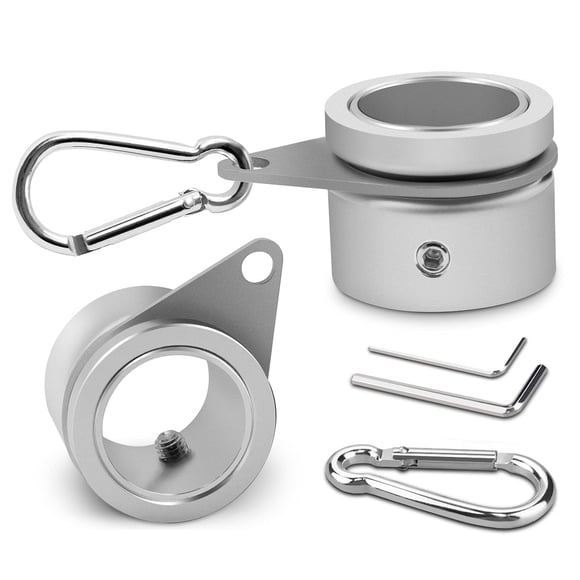 Anillos para mástiles de bandera Anovo de aleación de aluminio que giran 360° (paquete de 2)