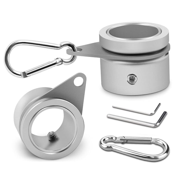 Anillos para mástiles de bandera Anovo de aleación de aluminio que giran 360° (paquete de 2)