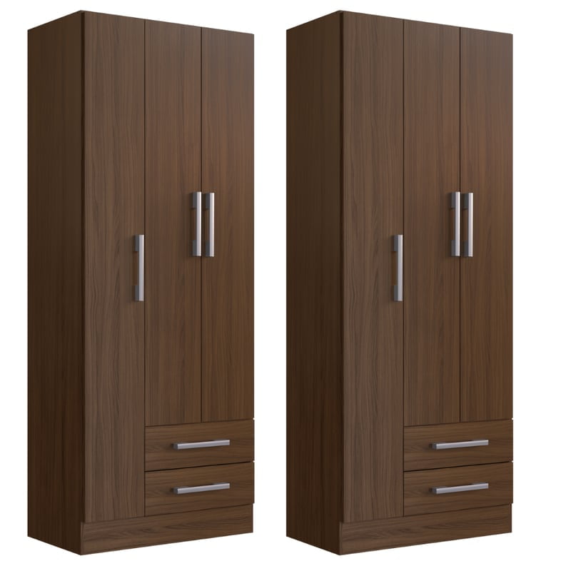 Genérico - Combo Closet 3p + Closet 3p Cacao B3232