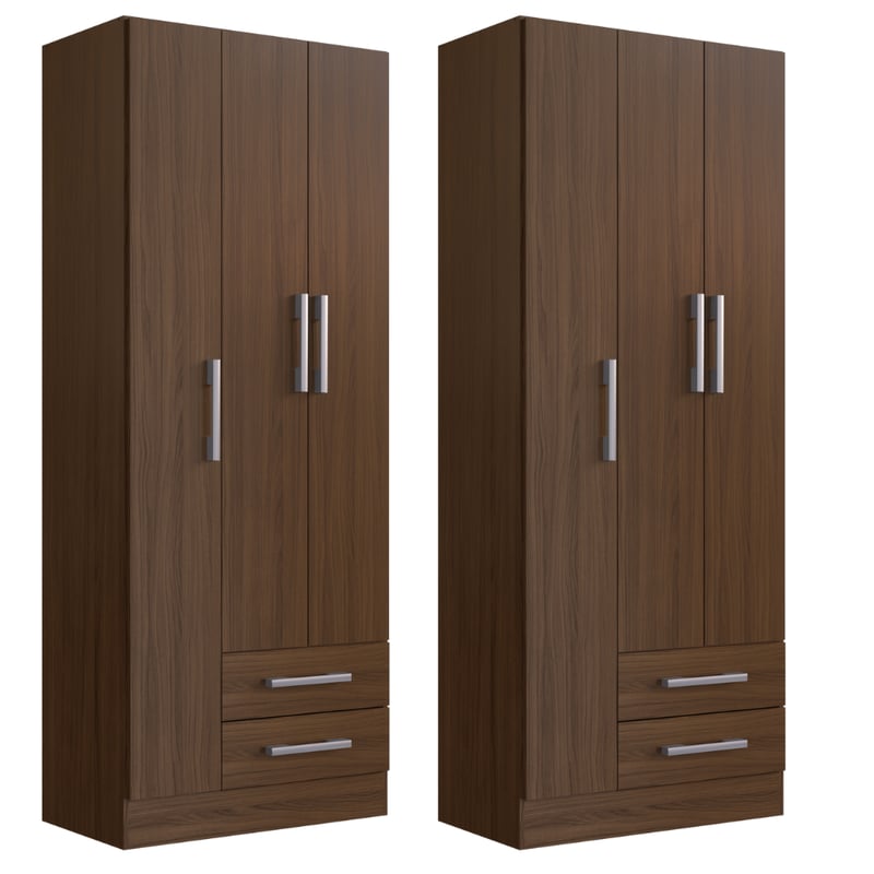 Genérico - Combo Closet 3P + Closet 3P Cacao B3232