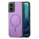 thumbnail image 3 of Magnetic Slim Case for Motorola Moto G 2024 with Camera Guard & Anti-Scratch Back Purple, 3 of 5