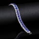 thumbnail image 4 of Luxury Birthstone Tennis Bracelet - Three Rows of Shiny Zircon - Colorful Watchband Bracelet for Women & Girls, 4 of 5