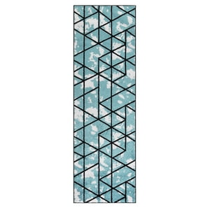 Modalfo - Alfombra Pasillo Amigo Turquesa 70 X 230 Cm