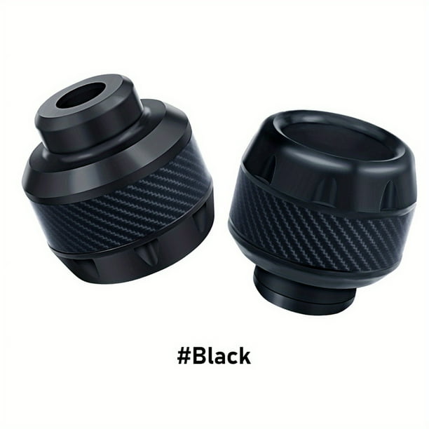 2pcs/set Universal Motorcycle Frame Slider Aluminum Alloy Front Fork Cup Falling Crush Protector Carbon Fiber For Motorbike Scooter