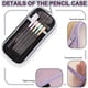 thumbnail image 3 of Estuche de malla de rejilla para lápices, 2 unidades, con cremallera, transparente, para maquillaje, color, neceser multiusos, para viajes., 3 of 5