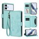 thumbnail image 1 of Funda Cartera Mariposa para [Samsung Galaxy S26 Edge] con Soporte y Cremallera Verde menta, 1 of 6