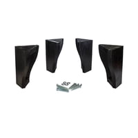 Genérico - Kit De 4 Patas Para Cama Europeo Rosen/ Flex/Cic Negro