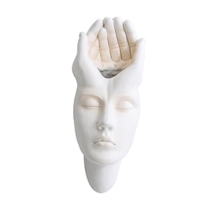 Bothyi - Maceta De Pared Abstracta Colgando Florero Escultura Tomarse De Las Manos 11X7X23Cm