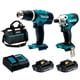 thumbnail image 3 of Kit Taladro Percutor DHP453 + Atornillador de Impacto DTD156 Makita DLX2336SYX turquesa 20x21x42, 3 of 6