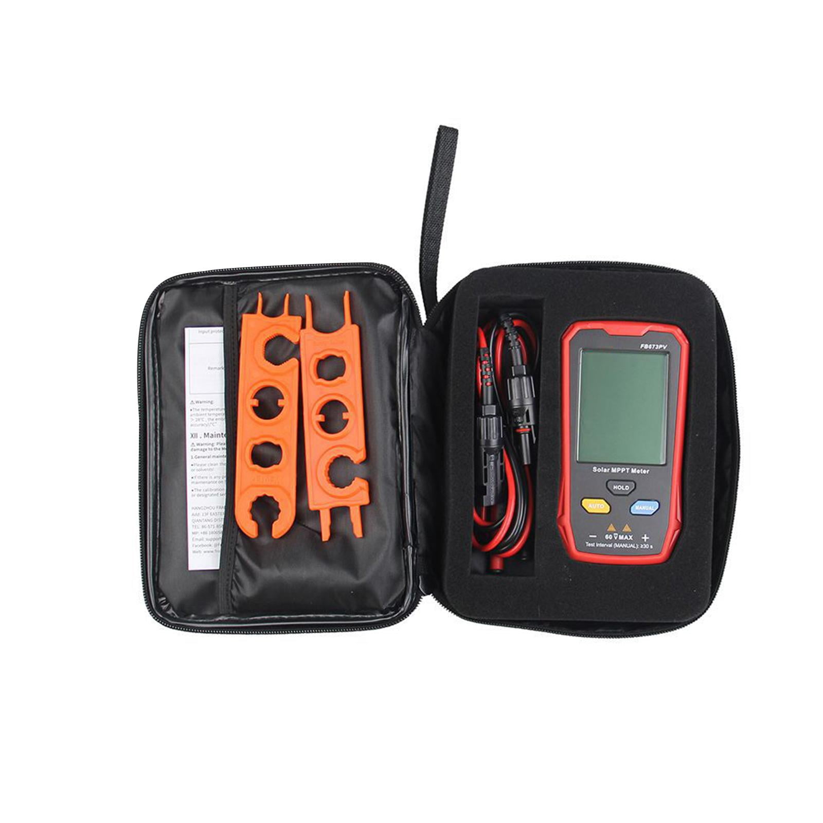 Ioensy - Medidor Solar Mppt Kit De Multímetro Fotovoltaico Portátil Multifuncional 12-60v