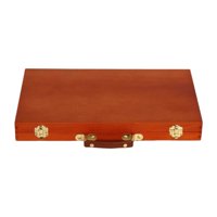 Magideal - Caja De Suministros Para Artistas, Caja De Herramientas De Arte De Madera Portátil Y Resistente, Caja De Almacenamiento Para Lápices, Pinceles, Acuare