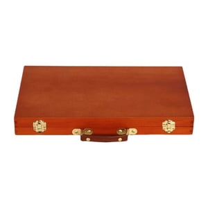 Magideal - Caja De Suministros Para Artistas, Caja De Herramientas De Arte De Madera Portátil Y Resistente, Caja De Almacenamiento Para Lápices, Pinceles, Acuare