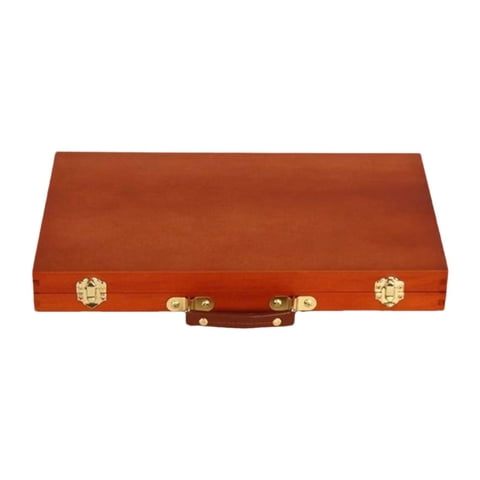 Magideal - Caja De Suministros Para Artistas, Caja De Herramientas De Arte De Madera Portátil Y Resistente, Caja De Almacenamiento Para Lápices, Pinceles, Acuare