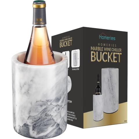 Enfriador De Vino Bucket Homeries Marble Para Vino Y Champán