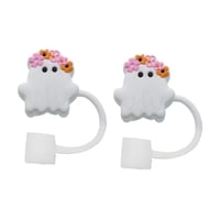 Bothyi - 2 Piezas De Adornos Para Pajitas, A Prueba De Polvo, Para Fiestas, Para Pajitas De 10 Mm, Tapas Y Coronas