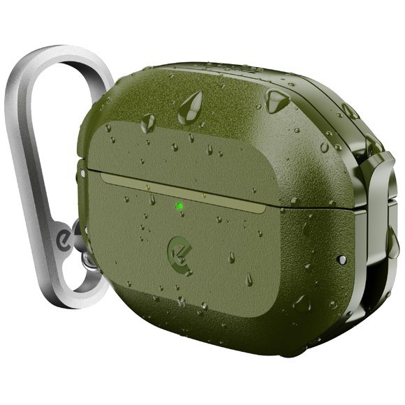 Funda impermeable IP68 Keybudz para AirPods Pro 3ª generación - Verde Bosque
