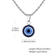 thumbnail image 2 of Collar Acero Tourbillon Con Amuleto Ojo Turco 50 cm, 2 of 7