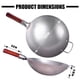 thumbnail image 2 of Wok Teewe, acero al carbono tradicional, martillado a mano, 34 cm, 2 of 7