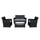 thumbnail image 1 of Set Terraza 4 Piezas Sorrento Mesa + Sillon Negro, 1 of 6