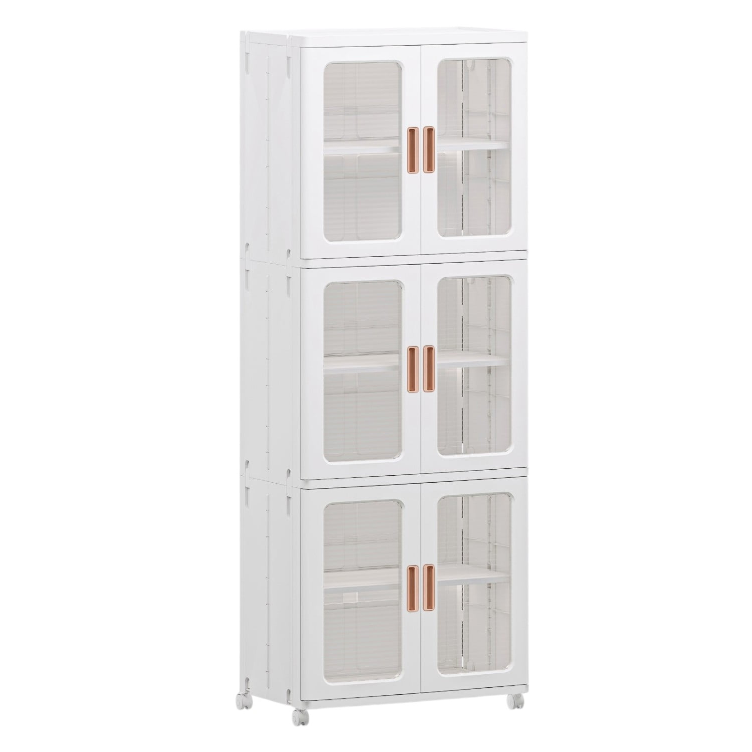 Prochef - Armario Plastico 2 Cuerpos 3 Niveles. 53x36x156 Cm.