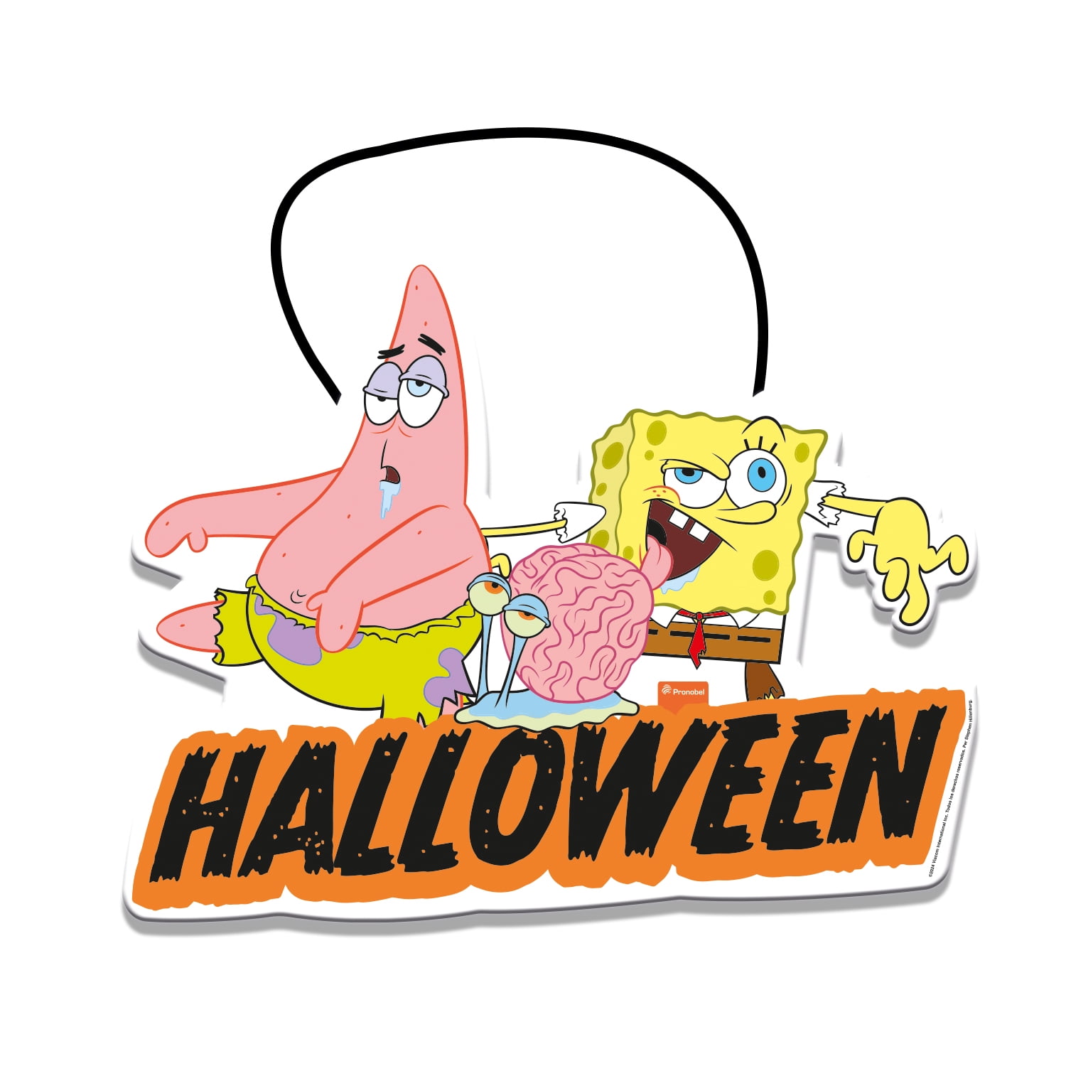 Decoración Puerta 28x22 Cm Bob Esponja