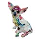 thumbnail image 4 of Graffiti Chihuahua Estatua Resina Artesanía Animal Estatua Para Habitación Perro Amante Regalo Manchado Graffiti, 4 of 5