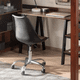 thumbnail image 5 of Silla De Escritorio Tulip Eames Acolchada Giratoria Negra, 5 of 5
