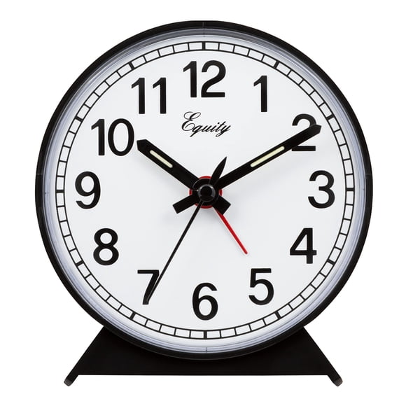 Reloj Despertador Analógico La Crosse 14075 Negro con Esfera de 9 cm