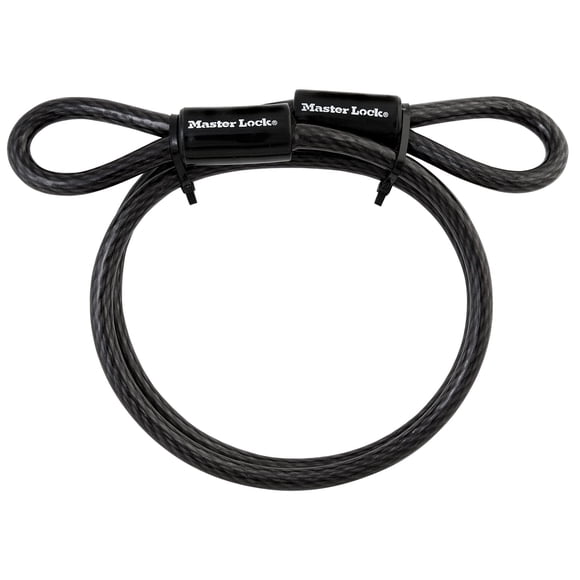 Cable de acero Lock Master Lock 85DPF de 1,2 m con extremos en bucle