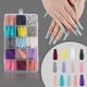 thumbnail image 4 of Uñas postizas a presión, cobertura total, coloridas, para salón de uñas, con taladro decorativo., 4 of 5