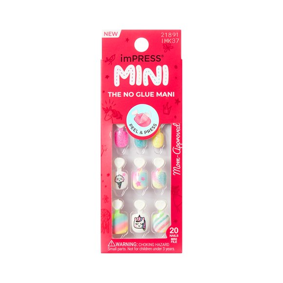 Uñas falsas imPRESS Mini "Berry Best" multicolor 20 uds