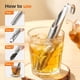 thumbnail image 4 of Colador té acero inoxidable 2026 mejora agujeros finos difusor hojas sueltas mango gancho colgar oficina hogar viaje, 4 of 7