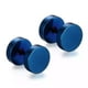 thumbnail image 1 of Aros Punk Rock Acero Moda 6mm Juvenil Azul Barbell, 1 of 3