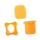thumbnail image 3 of Soporte De La Manga Del Fondo De La Cubierta De La Esponja Micrófona Para La Actuación En Vivo Del Habla Naranja, 3 of 5