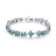 thumbnail image 1 of Pulsera de Tenis Mixta de Moissanita Variada de 16-18 Pulgadas para Mujer Color D VVS1 Plata de Ley S925 Diamante Creado en Laboratorio Pulsera de Tenis Perfecta para Uso Diario, 1 of 7