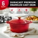 thumbnail image 2 of Horno holandés Mueller DuraCast 6L de hierro fundido esmaltado rojo, 2 of 9