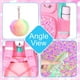thumbnail image 2 of 3PCS Backpack for Girls and Boys 15" Kids Sequin Bookbag with Lunch Box Unicorn Dinosaur Cat Pink Purple Blue Green School Bag, 2 of 3