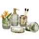 thumbnail image 1 of Juego De Accesorios De Baño 6 Piezas De Vidrio Transparente Verde, 1 of 8
