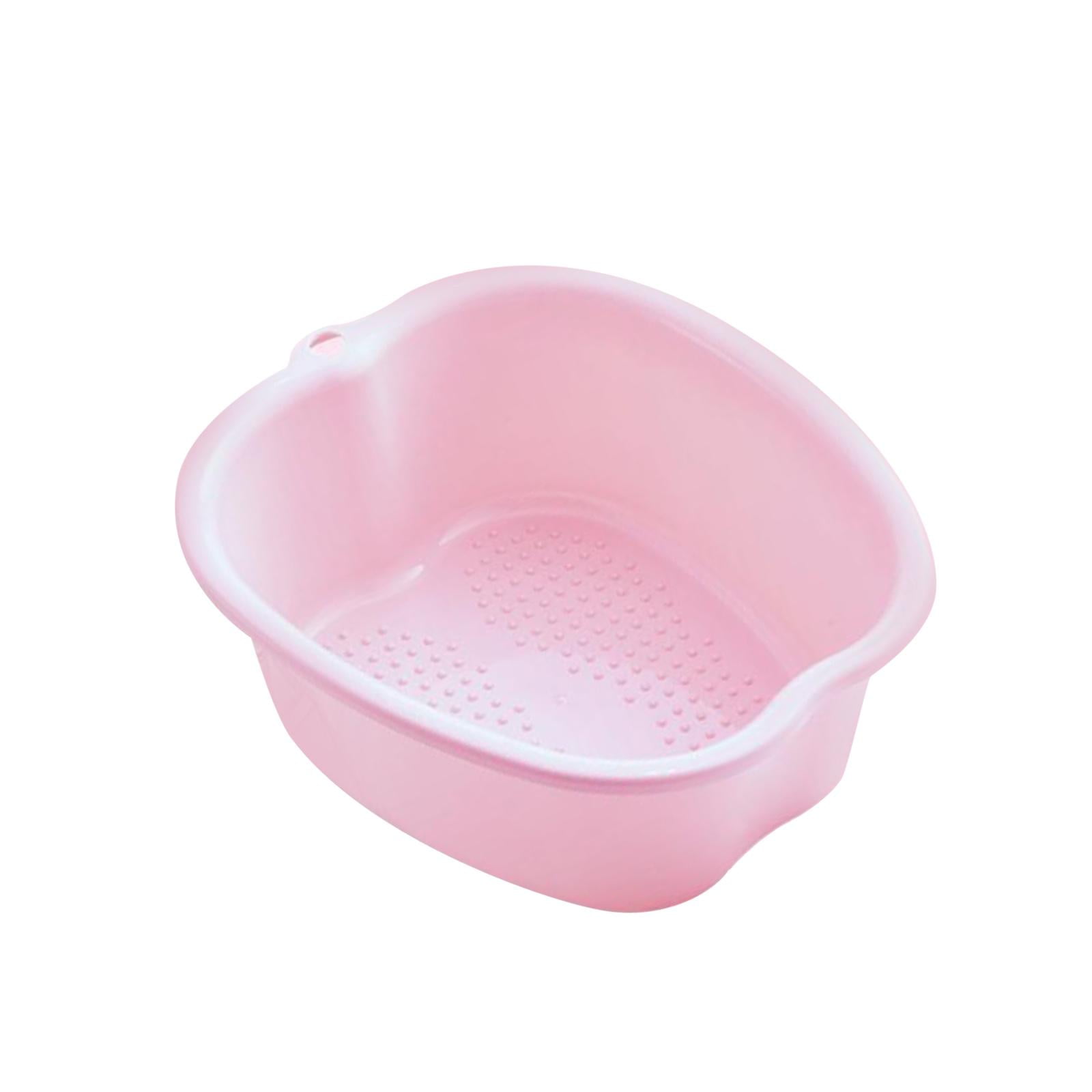 Magideal - Bañera Para Remojo De Pies Lavabo Para Baño De Pies Spa De Agua Duradero Fácil De Usar Bañera Para Remojo De Pies Y Piernas Cubo Baño De Pies Lavabo P Rosa