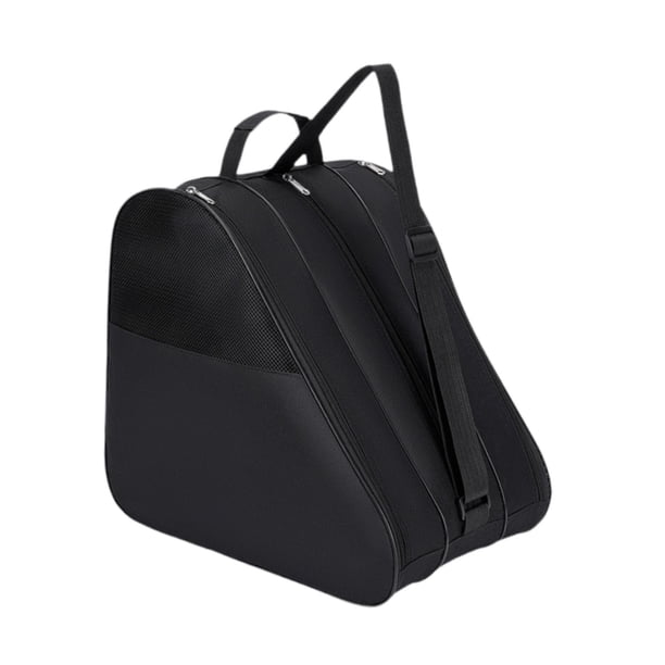 Bolsa para patines, bolsa para patines de hielo para niños, bolsa de transporte portátil para zapatos de patinaje con correa de hombro ajustable para