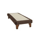 thumbnail image 3 of Base Elegante Cama Europea 1.5 Plaza 105x200 Cm Chocolate Felpa, 3 of 3
