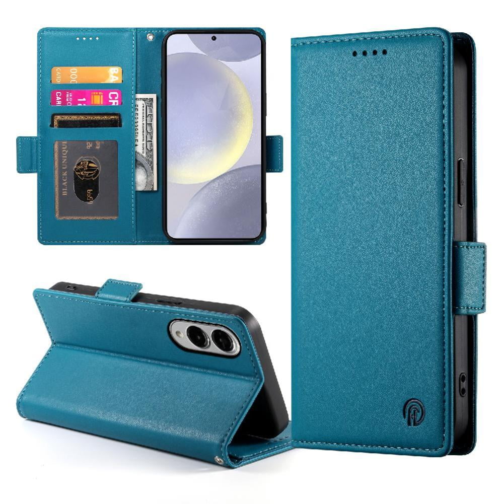 Foxdock - Funda Cartera Magnética Con Tarjetas Y Soporte Para Samsung Galaxy S25 Edge Azul