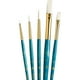 thumbnail image 1 of Set 5 Pinceles Princeton Mango Corto Pelo Taklon Blanco, 1 of 2