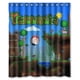 thumbnail image 1 of Cortina de ducha Terraria, juego de cortinas de baño con ganchos, tamaño 60 x 72 pulgadas, 1 of 3