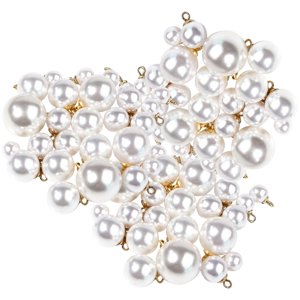 Bothyi - 100X Cuentas De Perlas De Imitación Cuentas Espaciadoras Sueltas Redondas Para Pendientes Artesanales Diy