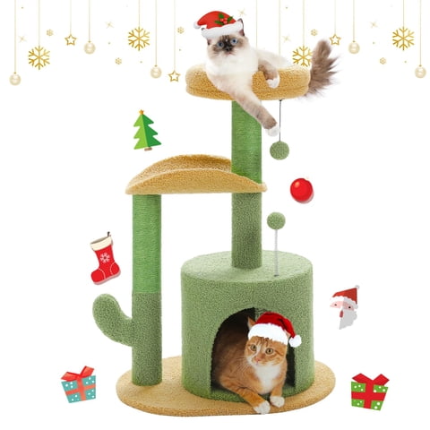Torre Pequeña Para Gatos Cat Tree Pawz Road Cactus Con Rascador
