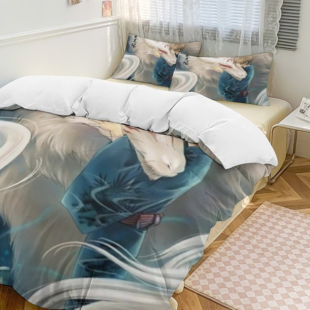 Natsume's Book of FriendsCartoon Collection 3-Piece Comforter Set, Personalized Bedding Decor for Kids And Teens Bed Sheets
