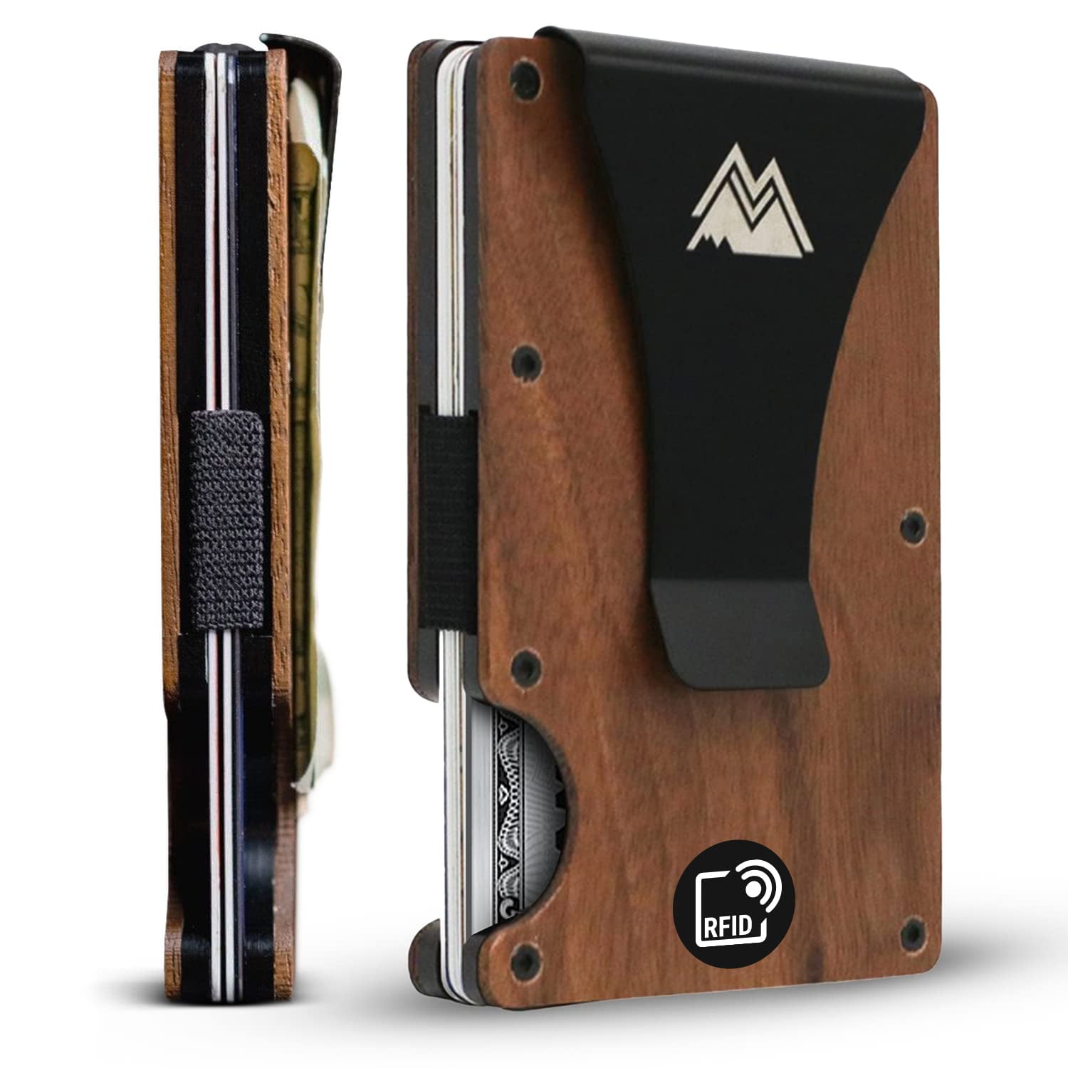 Mountain Voyage Co - Billetera Minimalista Para Hombre Con Rfid Color Nogal